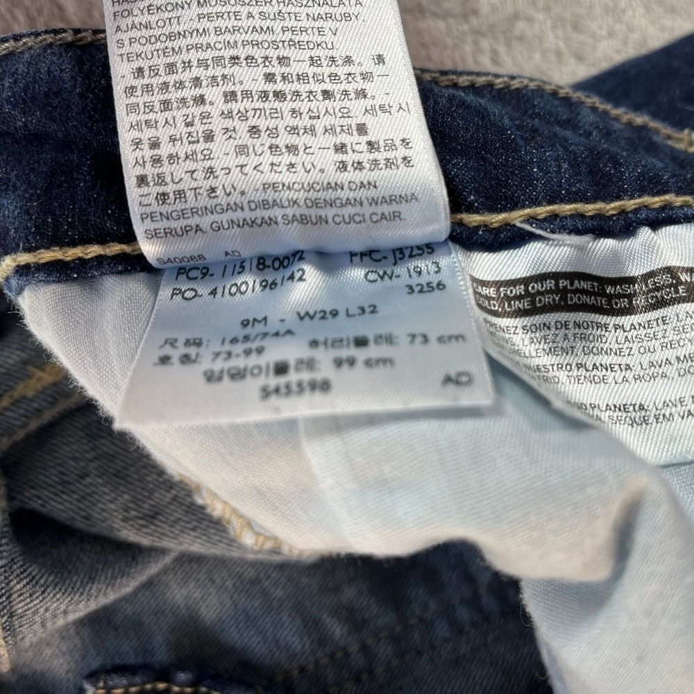 Levi's 518 Superlow Bootcut Jeans 9M W29 L32 Dark Wash  Indie Western Cowgirl - Picture 7 of 12